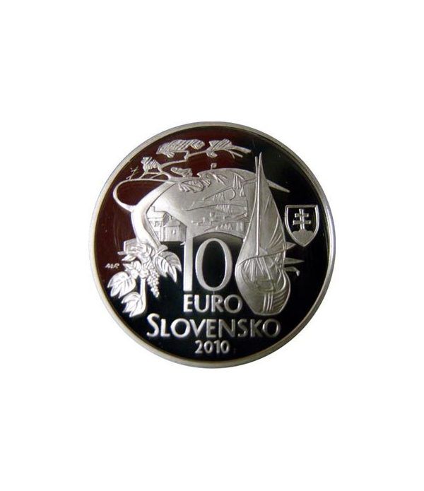 Moneda Eslovaquia 10 Euros 2010 Martin Kukucin