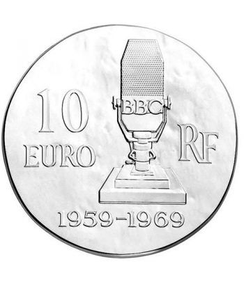 Francia 10€ 2015 Charles de Gaulle. Plata