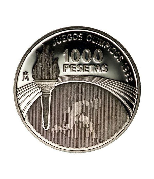 1000 Pesetas 1995 Juegos Olímpicos Atlanta 1996. Madrid SC.