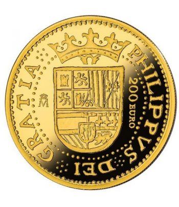 Moneda 2018 150 Aº desaparición Escudos. 200 euros. Oro.