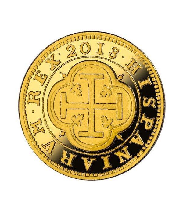 Moneda 2018 150 Aº desaparición Escudos. 100 euros. Oro.