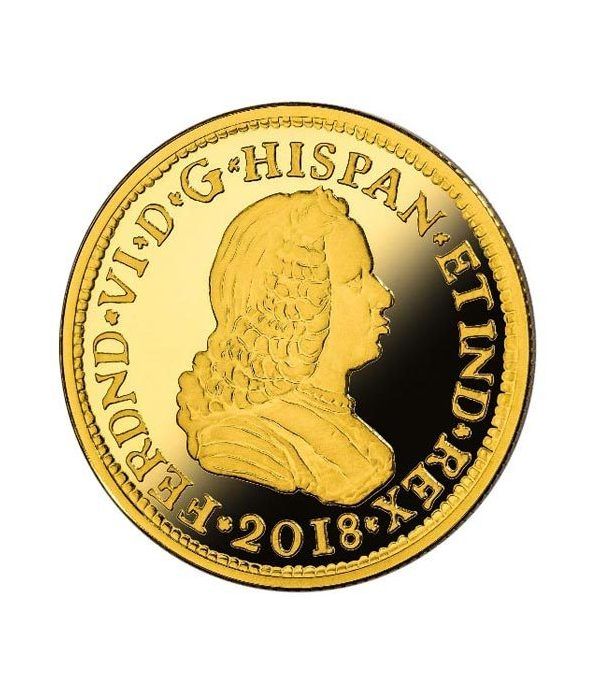 Moneda 2018 150 Aº desaparición Escudos. 50 euros. Oro.