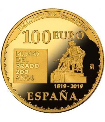 Moneda 2019 Museo del Prado. Escuela Pasiteles. 100 euros. Oro