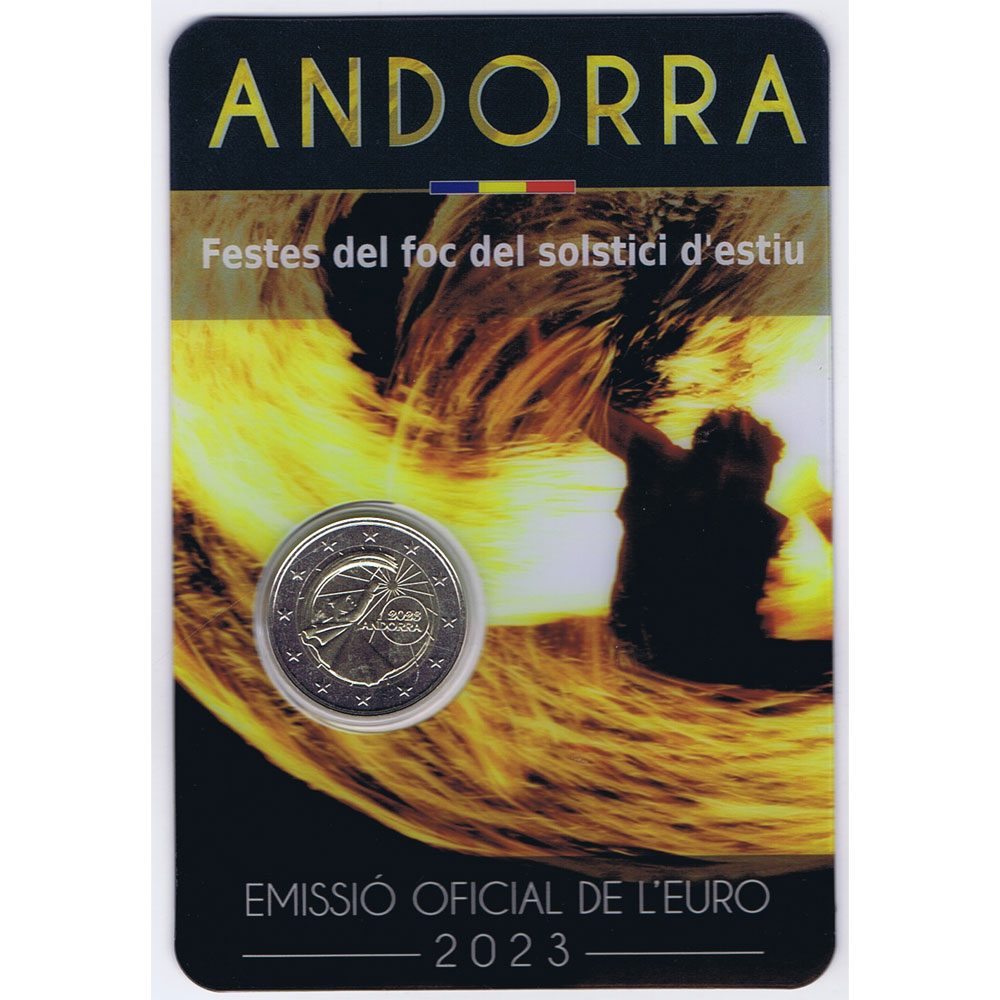 Moneda De Andorra 2 Euros 2023 Festes Del Foc Solstici