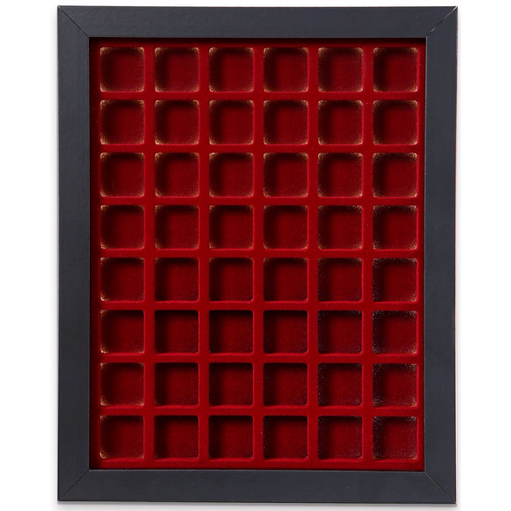 Filober vitrina para 48 placas de cava color negro  - 1