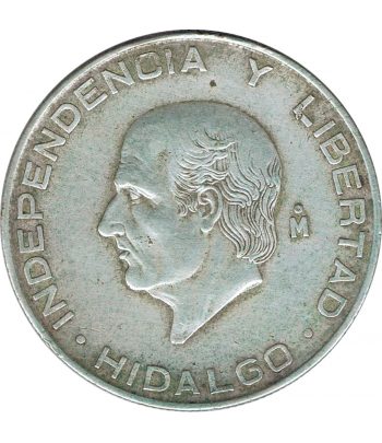 Moneda de Mexico 5 pesos 1956. Plata. Hidalgo  - 2