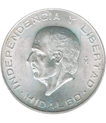 Moneda de Mexico 10 pesos 1956. Plata. Hidalgo  - 1