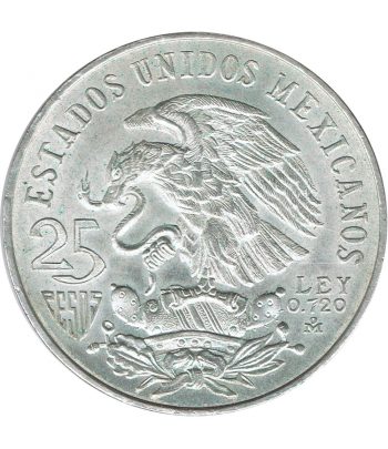 Moneda de Mexico 25 pesos 1968 Juegos Olimpicos. Plata.  - 2