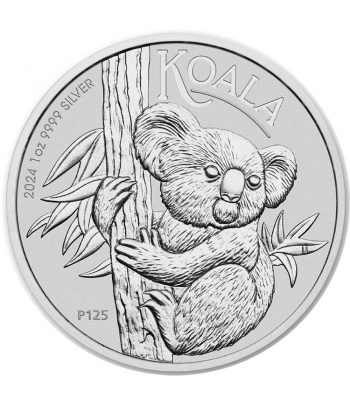 Australia 1$ de plata Koala año 2024.  - 1