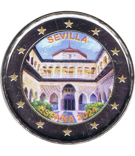 moneda 2 euros España 2024 Sevilla. Color A  - 1