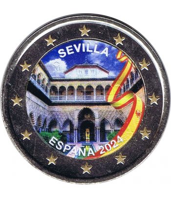 moneda 2 euros España 2024 Sevilla. Color B  - 1