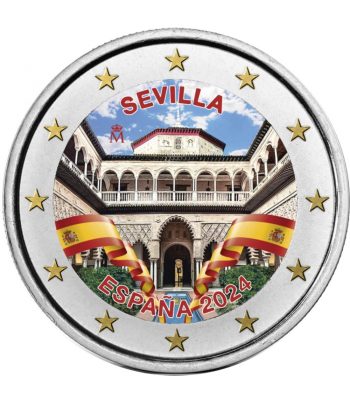 moneda 2 euros España 2024 Sevilla. Color C  - 1