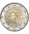 moneda 2 euros Estonia 2024 Flor El Aciano  - 1