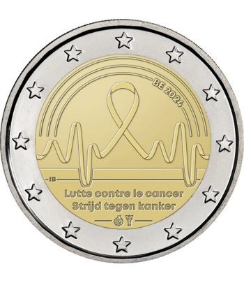 moneda 2 euros Bélgica 2024 Lucha contra el Cáncer  - 1