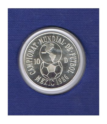 Moneda Andorra 2 Diners1986 Mundial 86. Estuche Oficial  - 1