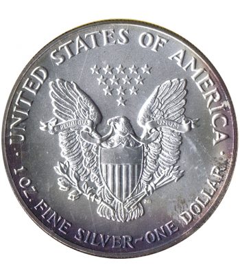 Moneda de Plata American Eagle Estados Unidos 1992 Souvenir  - 4