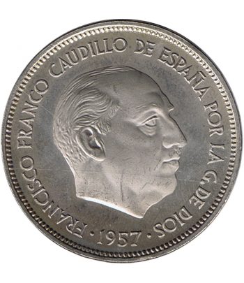 Moneda de España 25 Pesetas 1957 *19-58 Madrid SC  - 2