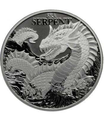 Moneda de plata One Dollar Niue 2024 Sea Serpent  - 1