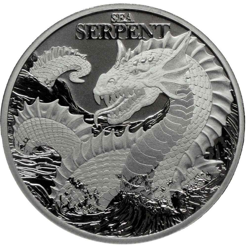 Moneda de plata One Dollar Niue 2024 Sea Serpent  - 1