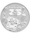 Tuvalu 1$ de plata Bob Esponja Spongebob 2022  - 1