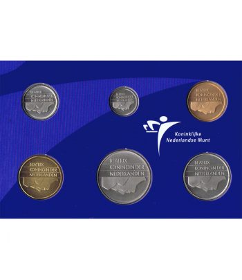 Estuche monedas Holanda 2001. Ultimos Gulden.  - 3