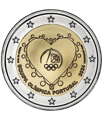 moneda 2 euros Portugal 2024 Equipo Olímpico de Portugal  - 1