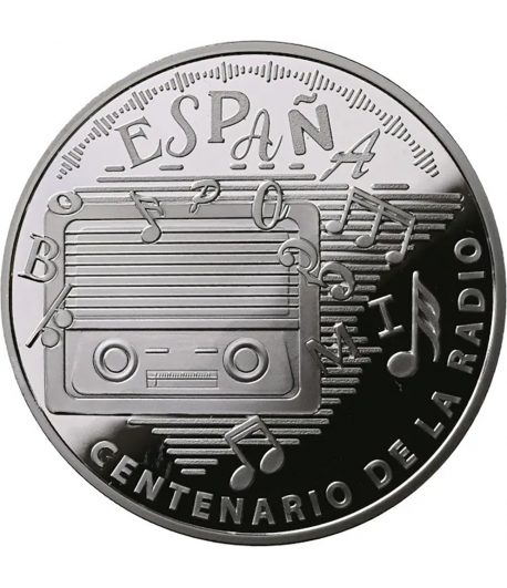 Moneda de España 10 euros 2024 Centenario de la Radio. Plata  - 1