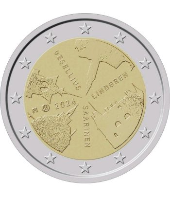 moneda 2 euros Finlandia 2024 Arquitectura.  - 1