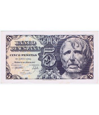 (1947/04/12) Madrid. 5 Pesetas. SC. Sin Serie 6749326  - 1