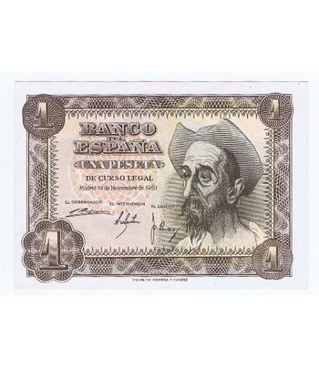 (1951/11/19) Madrid. 1 Peseta. SC. Sin Serie 8820349.  - 1