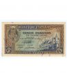 (1940/09/04) Madrid. 5 Pesetas. EBC. Serie J1422169  - 1