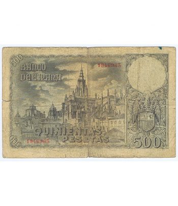 (1940/10/21) Madrid. 500 Pesetas. BC. Serie 1946963  - 2