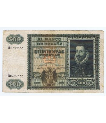 (1940/01/09) Madrid. 500 Pesetas. BC. Serie A0699153  - 1