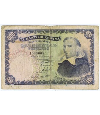 (1946/02/19) Madrid. 500 Pesetas. BC. Serie 1589005  - 1