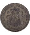 Moneda de España 5 Pesetas Plata 1871 *71 Amadeo I SD M.  - 2