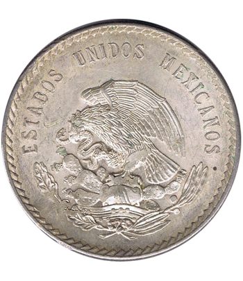 Moneda de México 5 pesos 1947. Plata  - 2