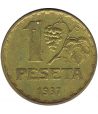 Moneda de España II República 1 peseta 1937. MBC  - 1