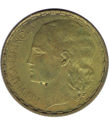 Moneda de España II República 1 peseta 1937. MBC  - 2