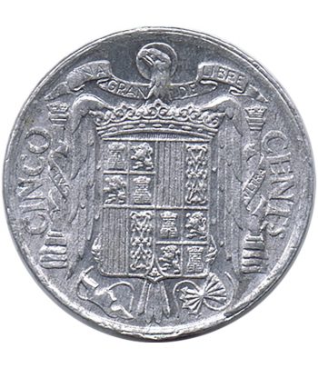 Moneda de España 5 céntimos 1940 Madrid. EBC  - 2