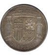 moneda de plata 1 peseta 1933*34 República Española. Plata  - 2