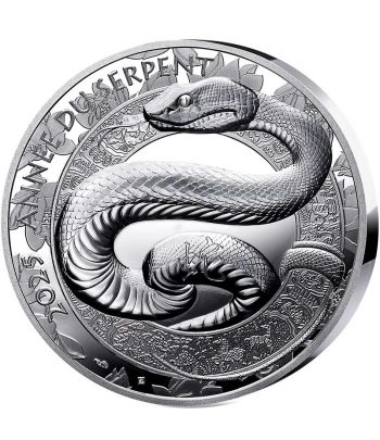 Moneda 10 euros de plata Francia año 2025 Año de la Serpiente  - 1