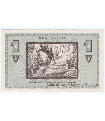 Billete 1 Pesseta Consell Municipal Girona 1937. SC  - 2