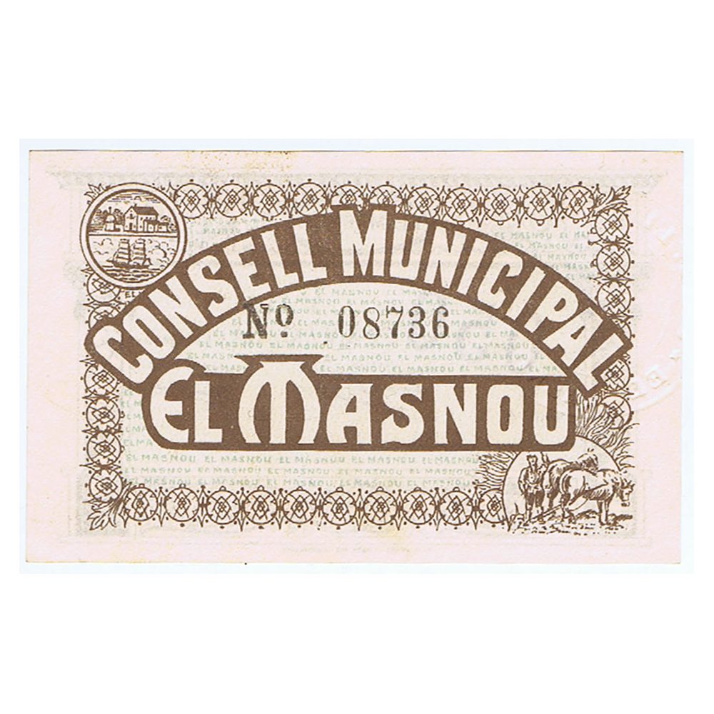 Billete 50 Céntims Consell Municipal El Masnou 1937. SC  - 1