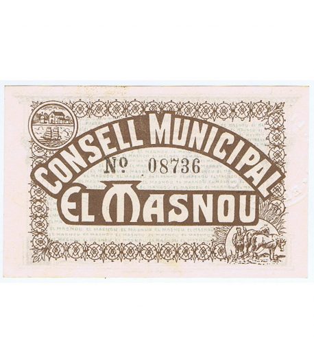 Billete 50 Céntims Consell Municipal El Masnou 1937. SC  - 1