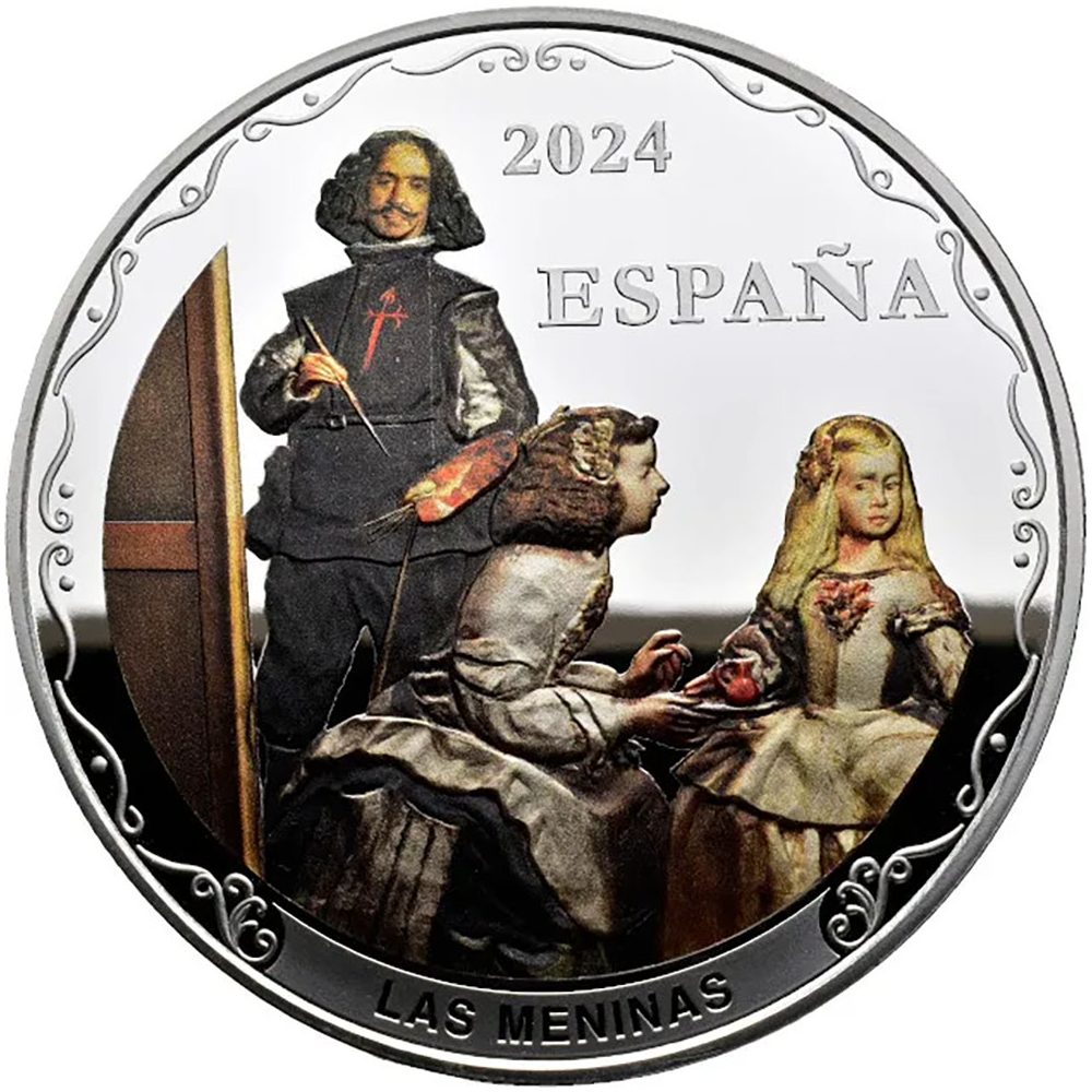 Moneda de España 50 euros 2024 Velázquez. Las Meninas. Plata  - 1