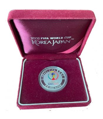 Moneda plata 10000 Won Korea Japan 2002 Estadio Suwon  - 2