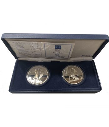 Monedas 10 euros Grecia Olimpiada Atenas 2004. 2 Monedas de Plata  - 1