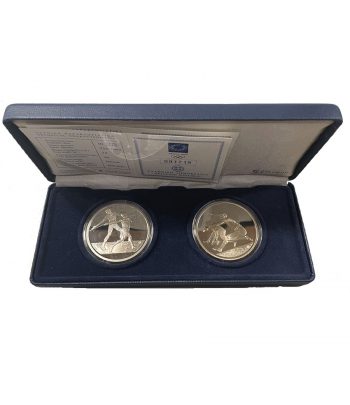 Monedas 10 euros Grecia Olimpiada Atenas 2004. 2 Monedas de Plata  - 1