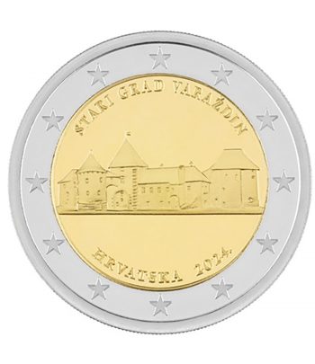 moneda conmemorativa 2 euros Croacia 2024 Stari Grad Varazdin.  - 1