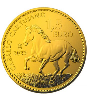 Moneda de España Caballo Cartujano onza de oro 2023  - 1